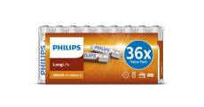 Pack de 36 piles alcalines Philips AAA LR03