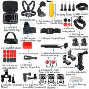 Pour GoPro Accessoires Hero7 / 6/5/4/3 Bundle Caméra Sports de plein air Set Kit 58-in-1 ZPP81221007