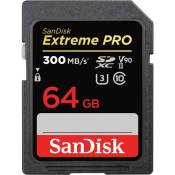 Carte mémoire SD SanDisk Extreme Pro Sdch™ UHS-II 64 Go Noir