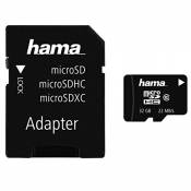 Hama Carte mémoire pour téléphone (Micro SDHC pour téléphone / Classe 10, 32 GB - 22 MB/s, Adaptateur mobile) Noir
