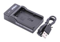 Vhbw Chargeur USB de batterie compatible avec Canon EOS 350D, 400D batterie appareil photo digital, DSLR, action cam