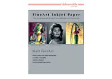 HAHNEMUHLE Digital FineArt pack échantillon A4 Matt FineArt Lisse