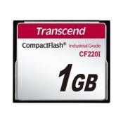 Transcend CF220I Industrial Temp - carte mémoire flash - 1 Go - CompactFlash