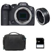 Canon appareil photo hybride eos r7 + sac + carte sd 8 go + bague ef-eos r