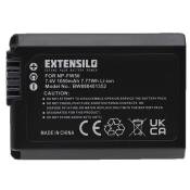 EXTENSILO Batterie compatible avec Sony Alpha 7 II, 7R II, 6500, 7R, 7S 2, 7S II, 7, 7s appareil photo, reflex numérique (1050mAh, 7,4V, Li-ion)