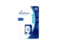 MediaRange - Carte mémoire flash - 8 Go - Class 10 - SDHC - bleu