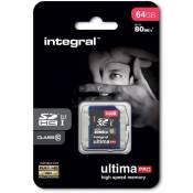 Integral UltimaPro - Carte mémoire flash - 64 Go - UHS Class 1 / Class10 - SDXC UHS-I