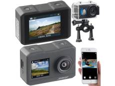 Caméra sport 4K étanche avec 2 écrans, wifi, capteur Sony et fonction Webcam