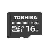 Toshiba micro SD SDHC 16Go 16 Go M203 MicroSD Cartes mémoire UHS-I Class 10 100Mo/s