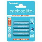 4 piles AAA rechargeables Eneloop Lite 550mAh 1.2V