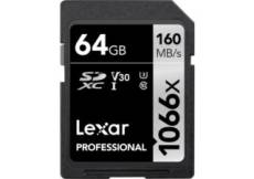 Lexar SDXC 64GB 1066x Professional UHS-I (U3) Class 10 carte mémoire