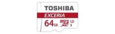Toshiba EXCERIA M302-EA - Carte mémoire flash (adaptateur microSDXC vers SD inclus(e)) - 64 Go - UHS Class 3 / Class10 - microSDXC UHS-I