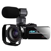 Caméscope AF2 4K Ultra HD Avec capuche microphone Noir