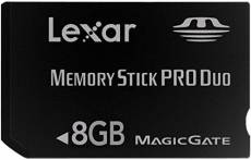 Lexar Carte Mémoire Memory Stick 8 Go Noir Magic Gate LMSPD8GBBBEU
