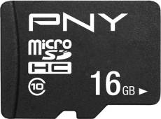 Carte mémoire Micro SD Pny Performance Plus 16 Go Noir