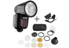 Godox Speedlite V1 Canon kit flash + accessoires AK-R1