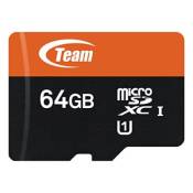 Sandisk Carte Secure Digital - TUSDX64GUHS03 64GB Team microSDXC CL10 UHS-1 Mobile phone memory card