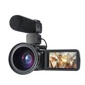 Caméscope ORDRO Z20 Vidéo Wifi HD 1080P avec Microphone -Noir