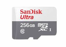 Micro SD SDXC SanDisk ULTRA 256Go 100Mo/s A1 CL10 UHS-I SDSQUNR-256G-GN3MN