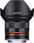Samyang 12 mm F2.0 Manuel Focus Lens pour Canon M - Noir