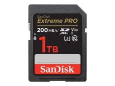 SanDisk Extreme Pro - Carte mémoire flash - 1 To - Video Class V30 / UHS-I U3 / Class10 - SDXC UHS-I