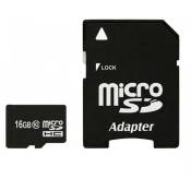 Carte mémoire Micro-SD 16Go classe 10 plus Adaptateur SD imro Card