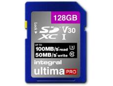 Integral UltimaPro - Carte mémoire flash - 128 Go - Video Class V30 / UHS-I U3 / Class10 - SDXC UHS-I