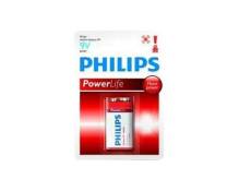 Philips Power Life 6LR61P1B - batterie - 9V - Alcaline