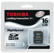 Toshiba High Speed - Carte mémoire flash - 16 Go - Class 4 - SDHC