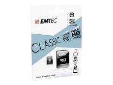 EMTEC Classic - Carte mémoire flash (adaptateur SD inclus(e)) - 8 Go - Class 10 - micro SDHC