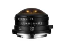 Laowa 4 mm f/2.8 Fisheye circulaire monture Canon EOS M objectif photo