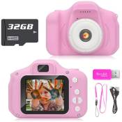 Mini Caméra Écran Lcd Caméra 2.0 Enfants Camera Sports Enfants + 32G Carte Sd BT221