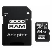 GOODRAM M1AA - Carte mémoire flash (adaptateur SD inclus(e)) - 64 Go - UHS-I U1 / Class10 - microSDXC UHS-I