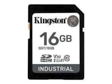 Kingston Industrial - Carte mémoire flash - 16 Go - A1 / Video Class V30 / UHS-I U3 / Class10 - microSDHC UHS-I