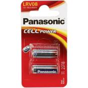 Pack de 2 piles Panasonic Micro Alkaline LRV08 12V