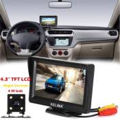Système voiture arrière View Monitor 4.3 TFT LCD + Night Vision Kit de sauvegarde de caméra de recul wedazano42