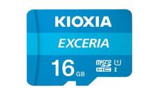 Kioxia EXCERIA - Carte mémoire flash (adaptateur SD inclus(e)) - 16 Go - UHS-I U1 / Class10 - microSDHC UHS-I