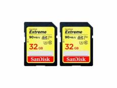 Sandisk extreme plus 32gb sdhc 100mbs uhs-i 2pk SDSDXWT-032G-GNCI2