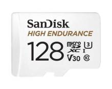 SanDisk High Endurance - Carte mémoire flash (adaptateur microSDXC vers SD inclus(e)) - 128 Go - Video Class V30 / UHS-I U3 / Class10 - microSDXC UHS-