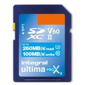 Integral UltimaPro X2 - Carte mémoire flash - 256 Go - Video Class V60 / UHS-II U3 / Class10 - SDXC UHS-II