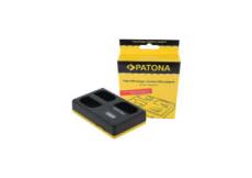 Patona Chargeur triple USB pour batterie Canon LP-E6