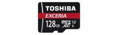 Toshiba EXCERIA M302-EA - Carte mémoire flash (adaptateur microSDXC vers SD inclus(e)) - 128 Go - UHS Class 3 / Class10 - microSDXC UHS-I