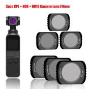 3PC CPL + ND8 + Filtres ND16 Camera Lens pour Pocket DJI OSMO wedazano980