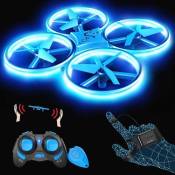 Drone SNAPTAIN SP300 MINI Drone pour Enfant et Débutant 2 batteries Capteur Infrarouge Induction de Gravité Bleu