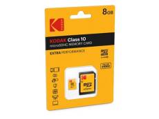 Kodak - Carte mémoire flash (adaptateur microSDHC - SD inclus(e)) - 8 Go - Class 10 - micro SDHC