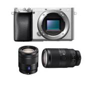 Sony appareil photo hybride alpha 6100 silver + 16-70 + 70-350mm