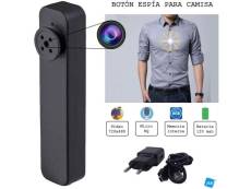 Mini caméra espion pour chemise ou veste 720 x 480 noir