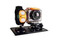 Hp ac-200w caméra full hd 1080p wi-fi 5 mpix avec bracelet télécommande + caisson étanche 60 m noir hp-ac200w