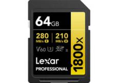 Lexar double pack SD Pro Gold Series 1800x 64GB