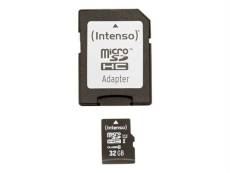 Intenso Premium - Carte mémoire flash (adaptateur microSDHC - SD inclus(e)) - 32 Go - UHS Class 1 / Class10 - microSDHC UHS-I